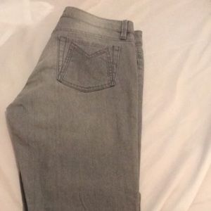Marc Jacobs gray rinse skinny cropped ankle jeans